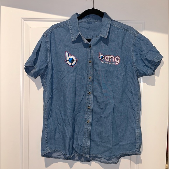 Bang Energy Denim Button Down Shirt - Picture 1 of 1